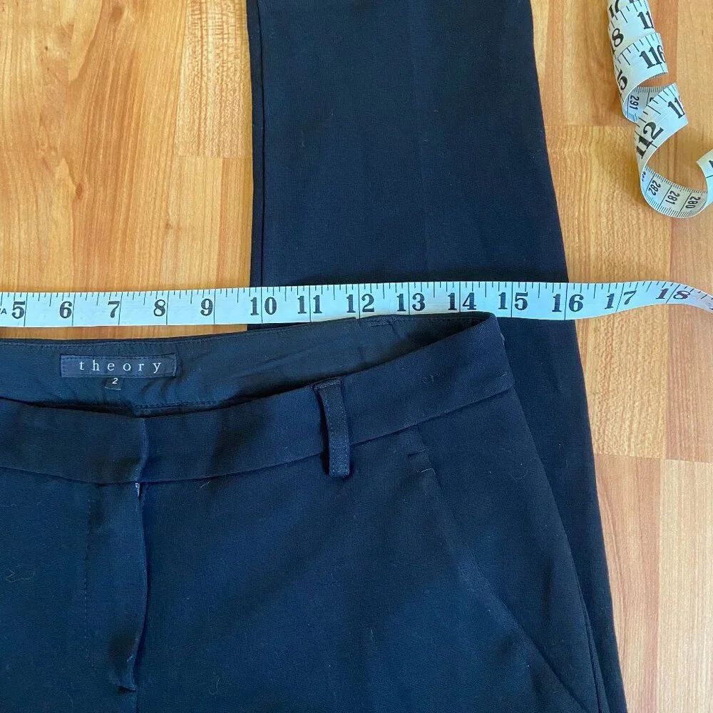Theory Solid black pants with ankle zip - Picture 10 of 14